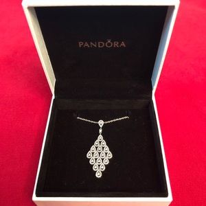 Cascading Glamour Necklace &Pendant, Pre-Owned